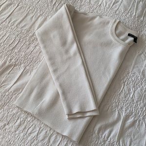 White cropped sweater